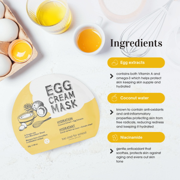 Egg Cream Mask (Hydration) Online Hot Sale - Image 3