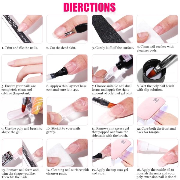 Ultimate Gentleness - 2 Colors Poly Nail Gel Kit For Cheap - Image 4