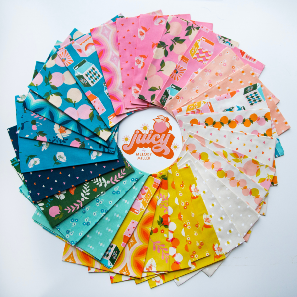 Juicy Stacked Up Orange Yardage by Melody Miller for Ruby Star Society | Ruby Star Cottons | RS0090 11 Online - Image 2